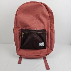 Herschel Mauve Pink Canvas Backpack Bag School College Work -Thick Back Liner